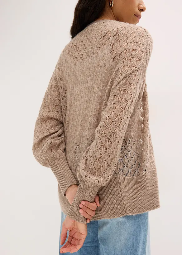 Cardigan traforato, bonprix