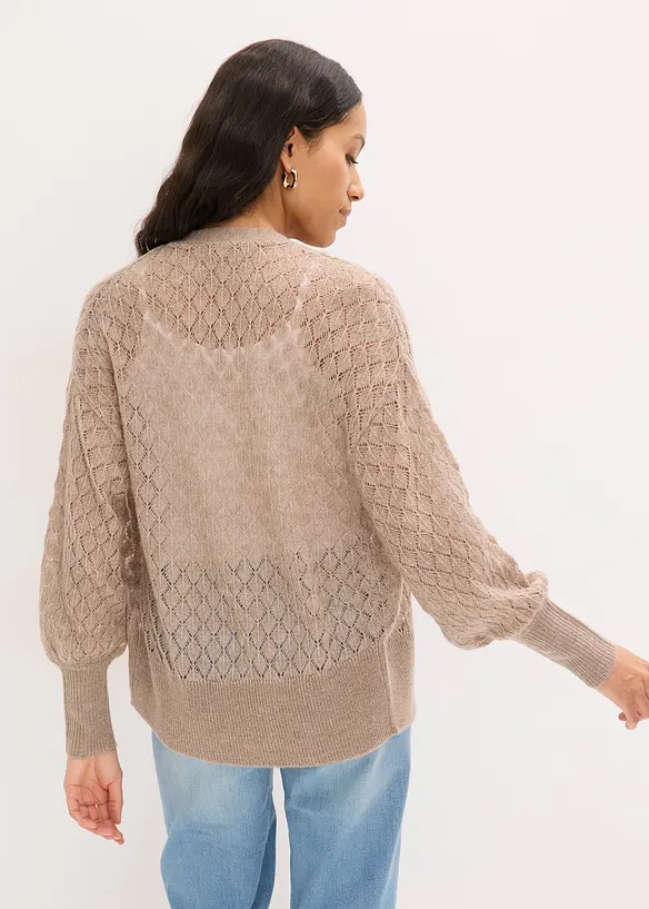 Cardigan traforato, bonprix