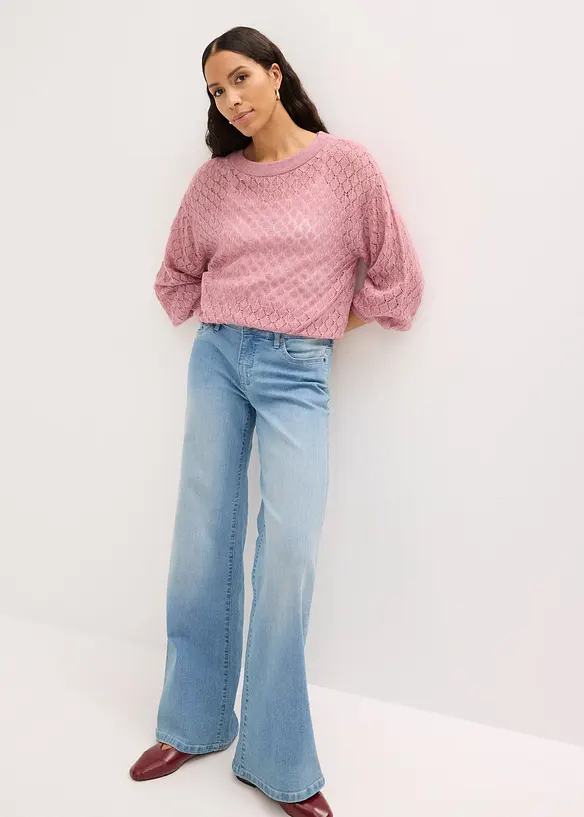 Maglione traforato, bonprix
