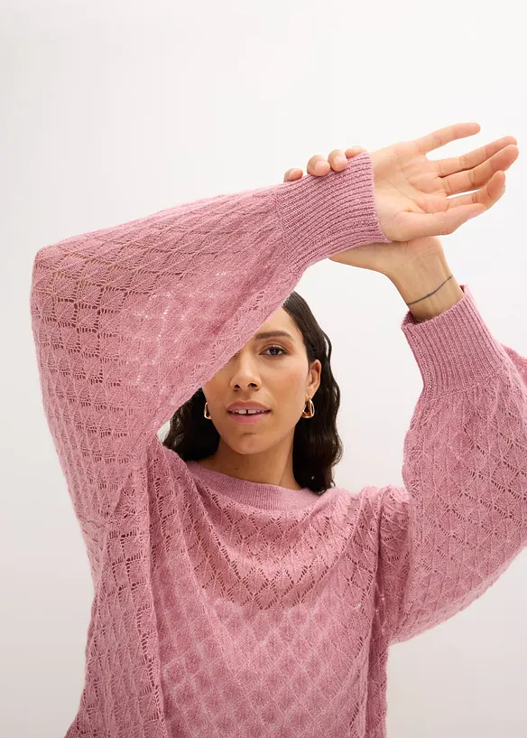 Maglione traforato, bonprix