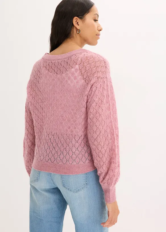Maglione traforato, bonprix