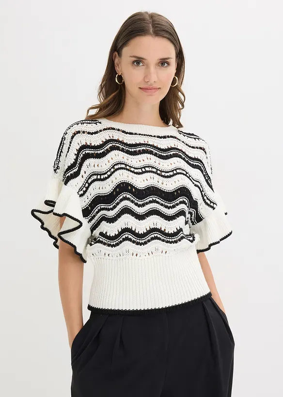 T-shirt in maglia, bonprix