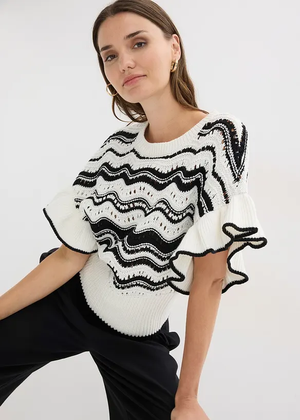 T-shirt in maglia, bonprix