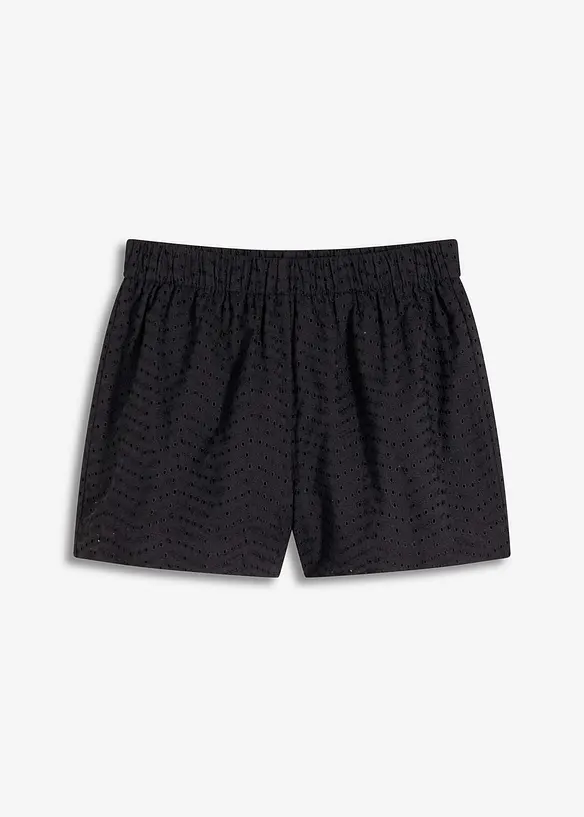 Shorts con ricami traforati, bonprix