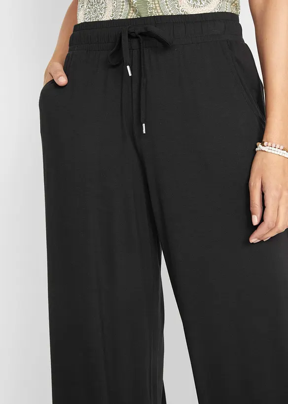 Pantaloni in jersey di misto viscosa fluente, bonprix
