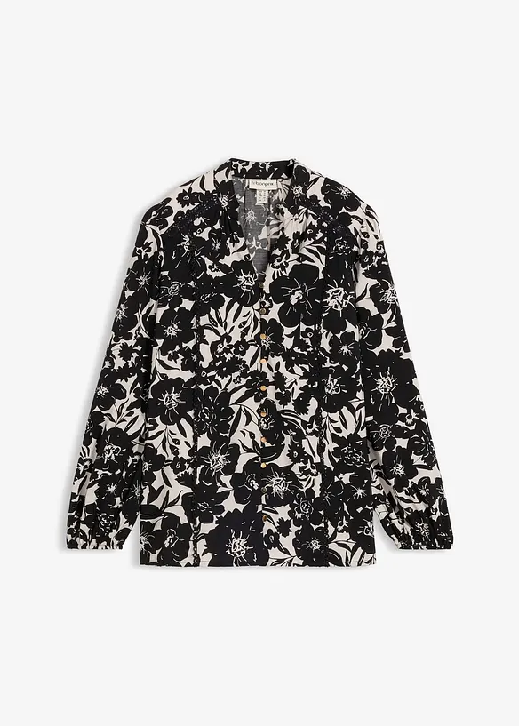 Blusa con dettagli in pizzo, bonprix