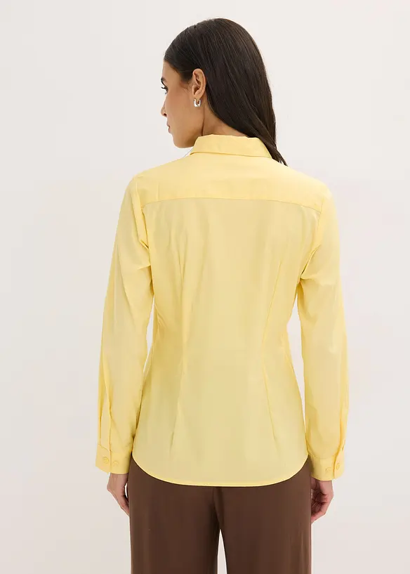 Camicia elasticizzata a maniche lunghe, bonprix