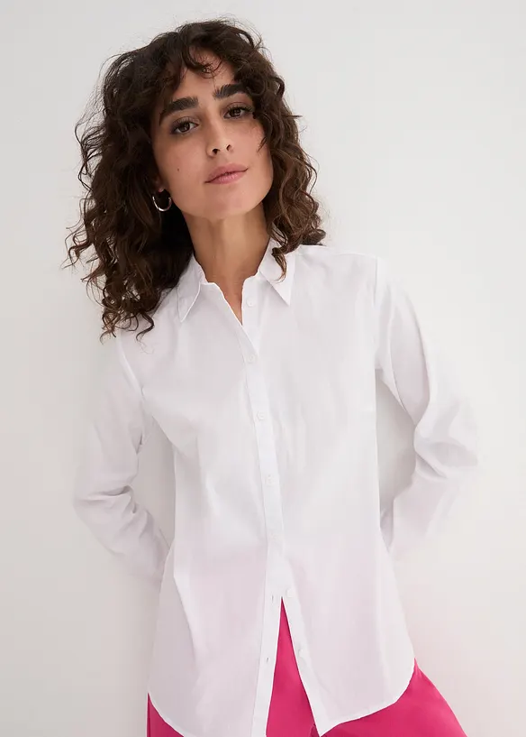 Camicia elasticizzata a maniche lunghe, bonprix