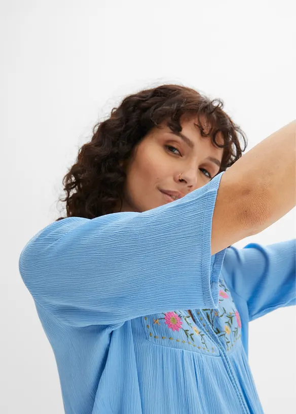 Tunica in morbida viscosa crinkle, bonprix