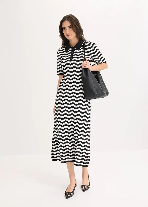 Abito in maglia di puro cotone, bonprix