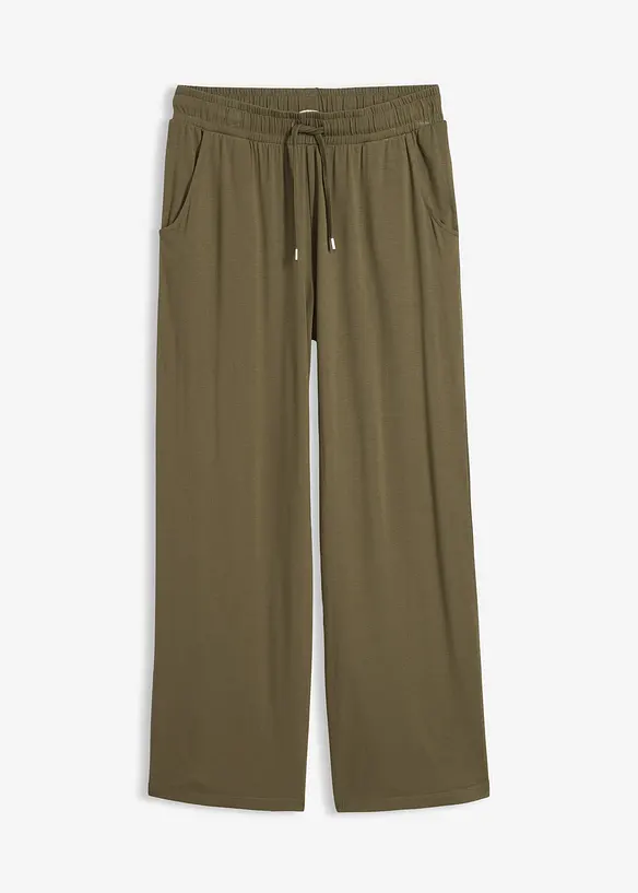 Pantaloni in jersey di misto viscosa fluente, bonprix