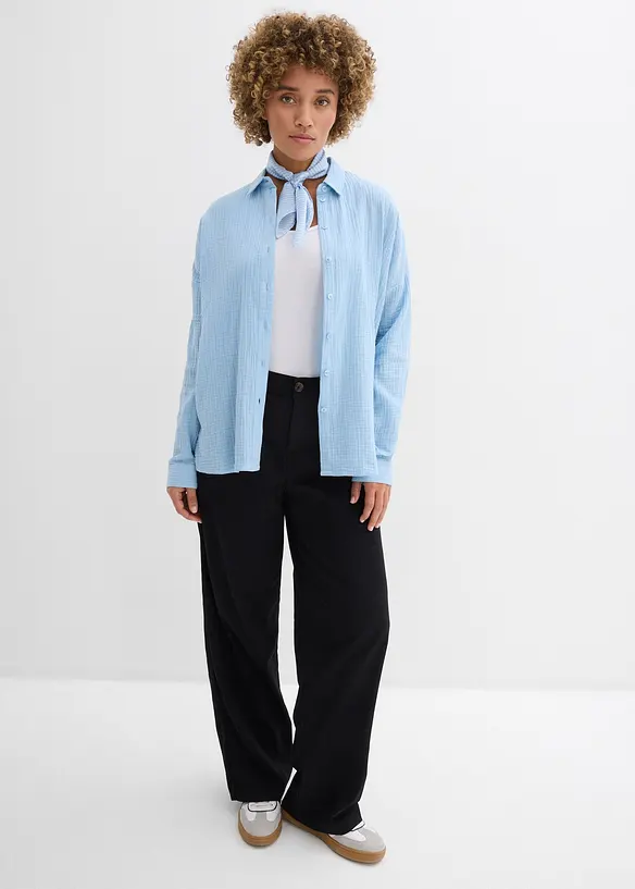 Camicia in mussola effetto used, bonprix