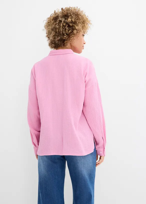 Camicia in mussola effetto used, bonprix