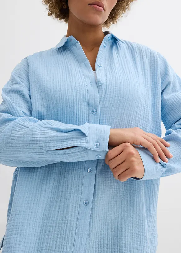 Camicia in mussola effetto used, bonprix