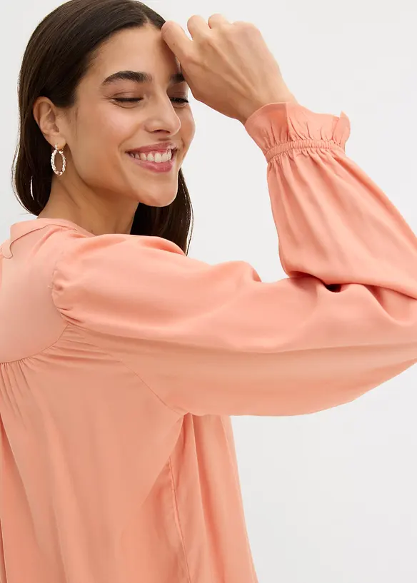 Blusa romantica in viscosa fluente, bonprix