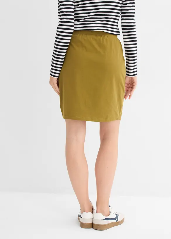 Gonna elasticizzata in cotone biologico, bonprix