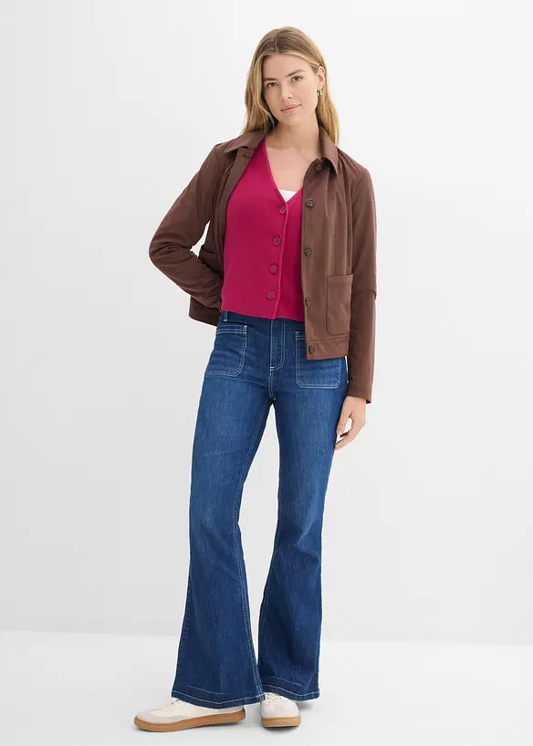 Cardigan corto in puro cotone biologico, bonprix