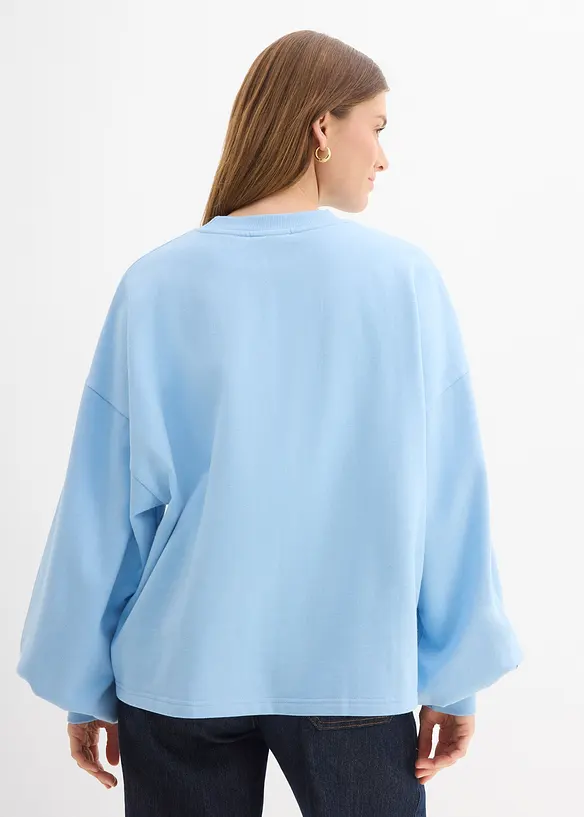 Felpa oversize in puro cotone biologico, bonprix