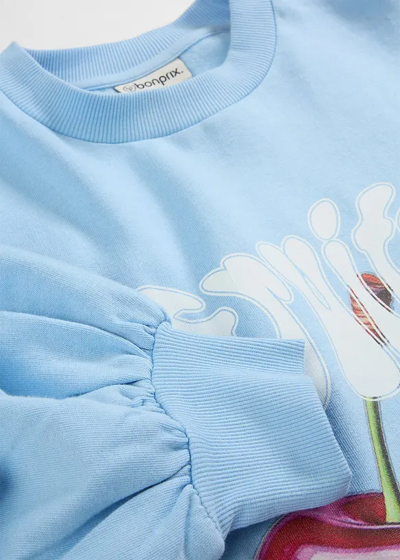 Felpa oversize in puro cotone biologico, bonprix