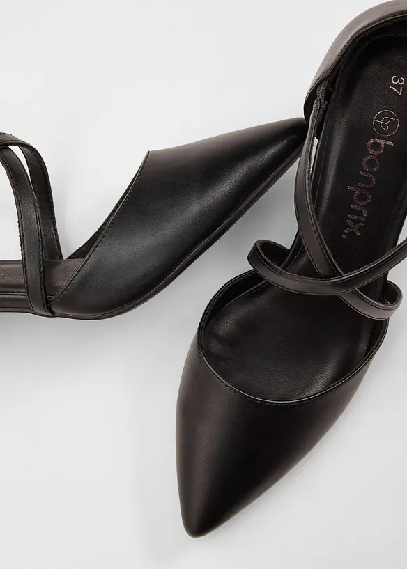 D&eacute;collet&eacute; con cinturino e tacco sottile, bonprix