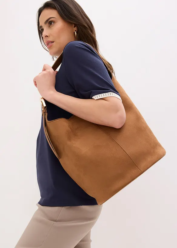 Maglia con bordatura in pizzo, bonprix