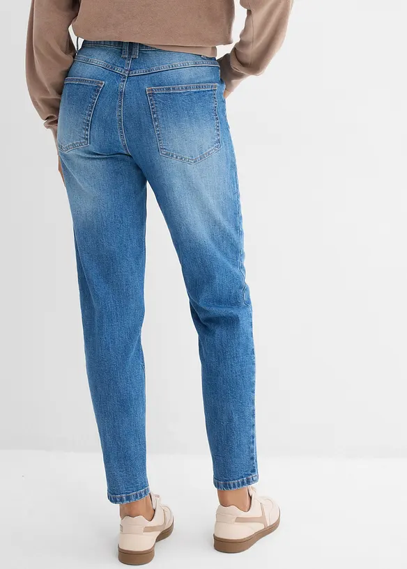 Mom jeans cropped, vita alta, bonprix