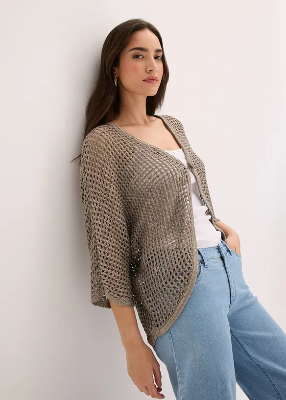 Cardigan traforato, bonprix
