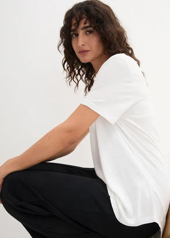 Maglia lunga in viscosa morbida, bonprix