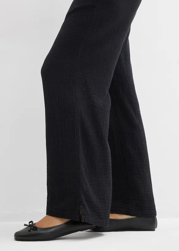 Pantaloni a palazzo in mussola leggera, bonprix