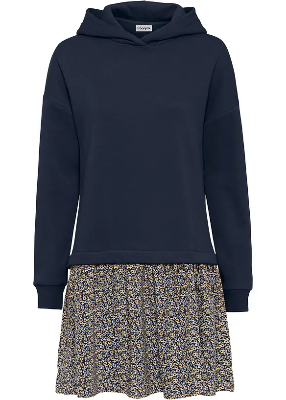 Abito in felpa con effetto 2 in 1, bonprix