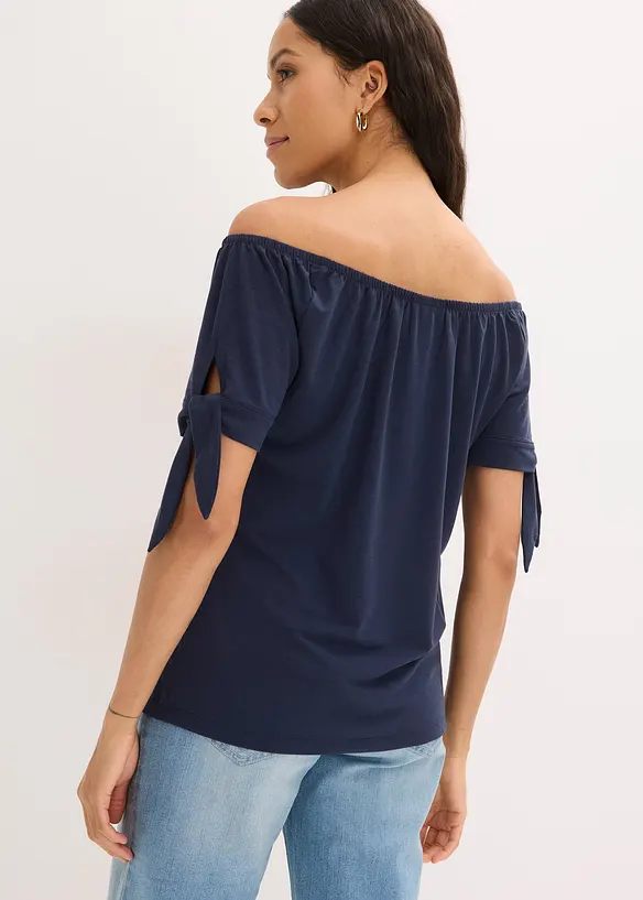 Maglia con spalle scoperte e laccetti, bonprix