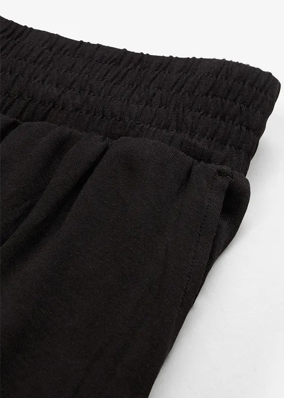 Pantaloni cropped in jersey di misto viscosa fluido, bonprix