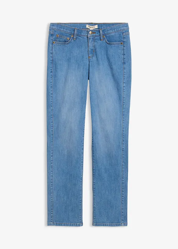 Jeans elasticizzati straight, vita media, bonprix
