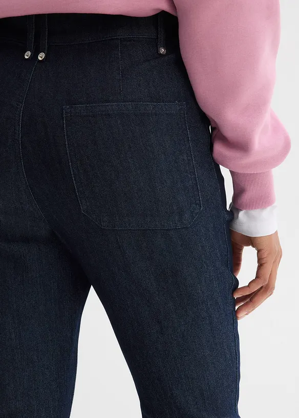 Jeans bootcut, vita alta, bonprix