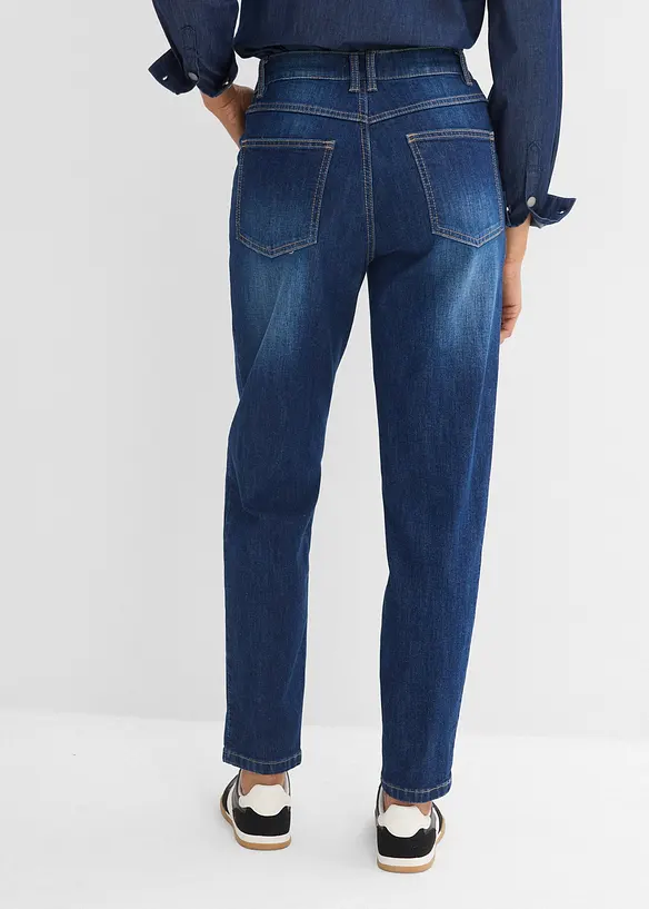 Mom jeans cropped, vita alta, bonprix