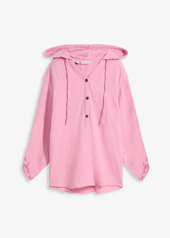 Blusa in mussola vaporosa, bonprix