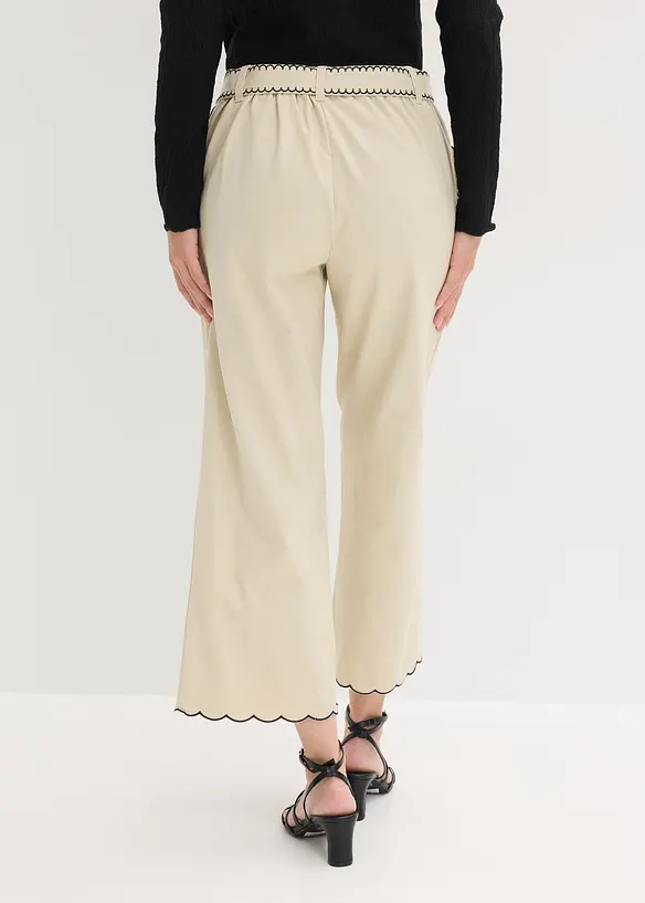 Pantaloni culotte in puro cotone, bonprix