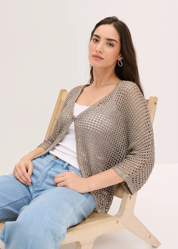 Cardigan traforato, bonprix