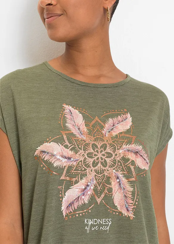 T-shirt in misto viscosa morbido, bonprix