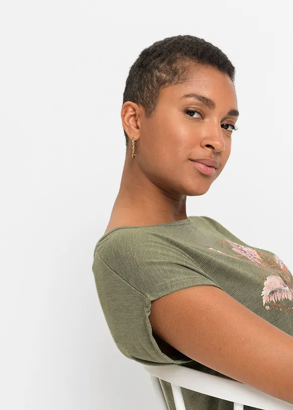 T-shirt in misto viscosa morbido, bonprix