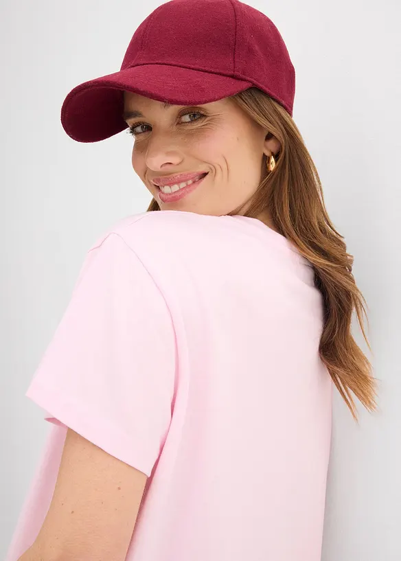 T-shirt in puro cotone biologico, con stampa, bonprix