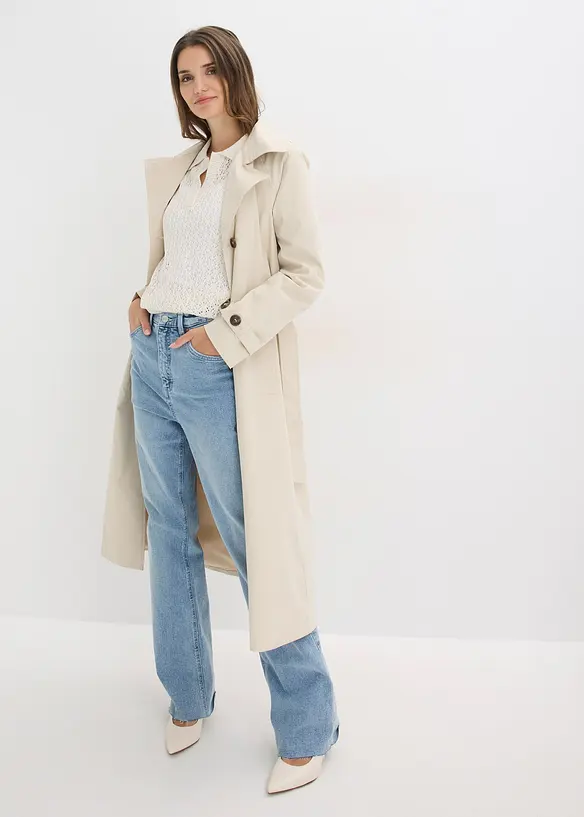 Maglione traforato a maniche corte, bonprix