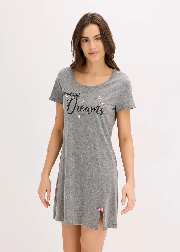 Camicia da notte corta in cotone biologico, bonprix