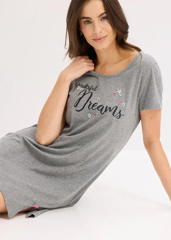 Camicia da notte corta in cotone biologico, bonprix