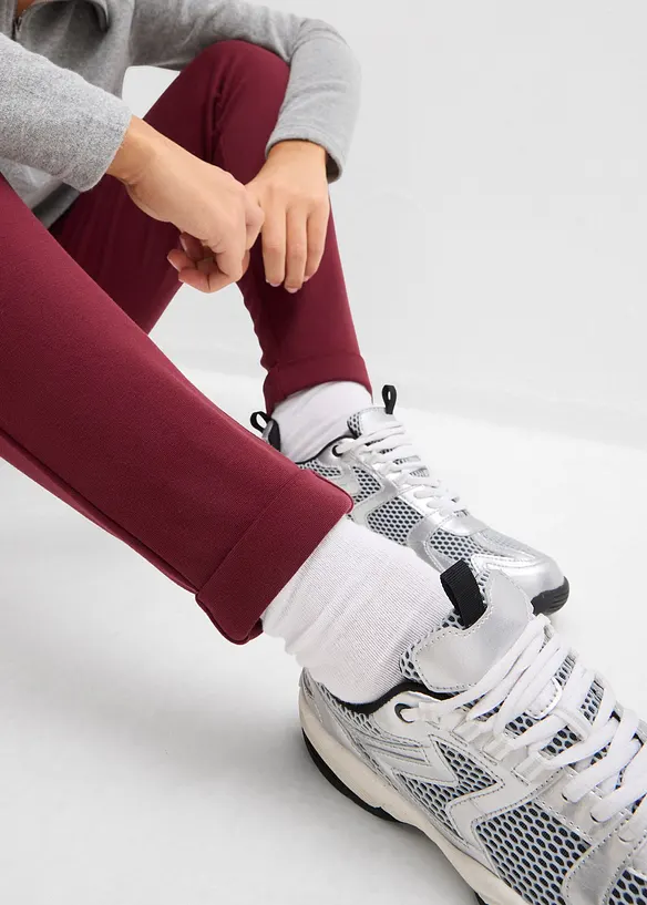 Pantaloni con elastico in vita in misto viscosa, bonprix