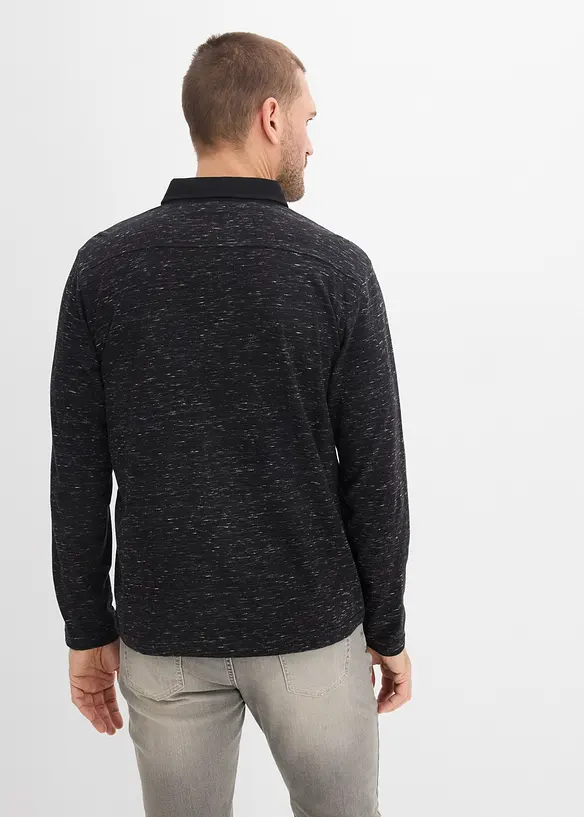 Polo a maniche lunghe in puro cotone, bonprix