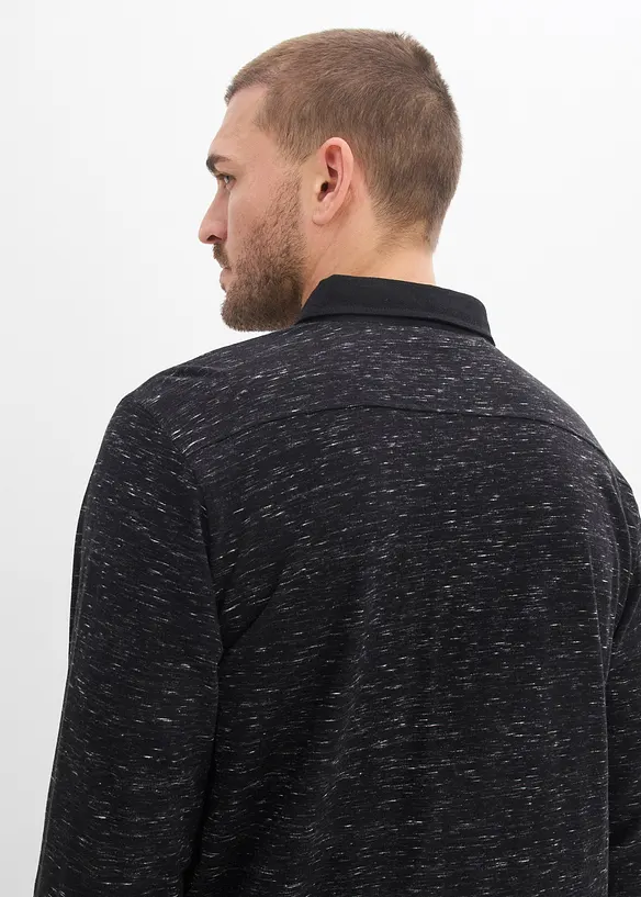 Polo a maniche lunghe in puro cotone, bonprix