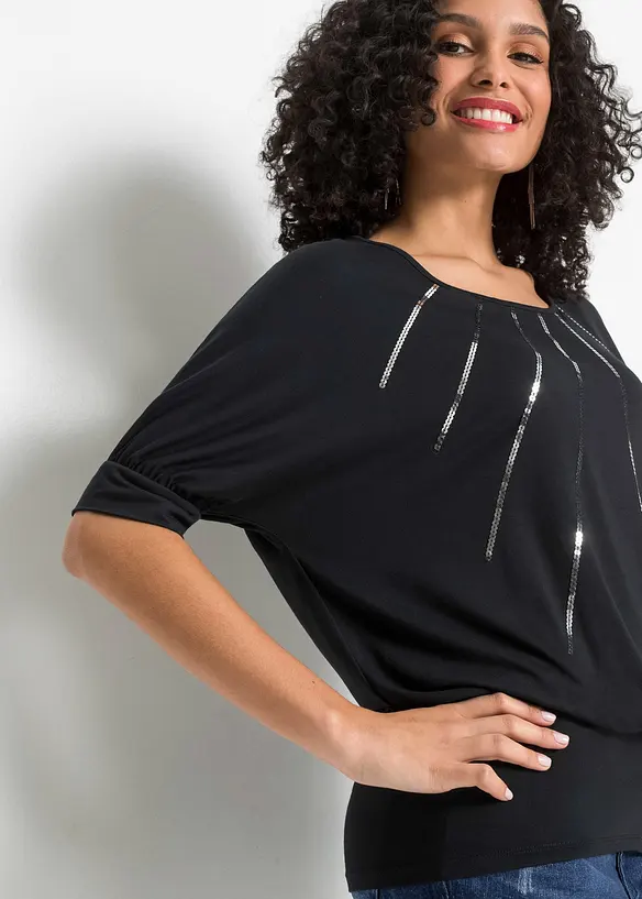 Maglia fluente in misto viscosa, bonprix