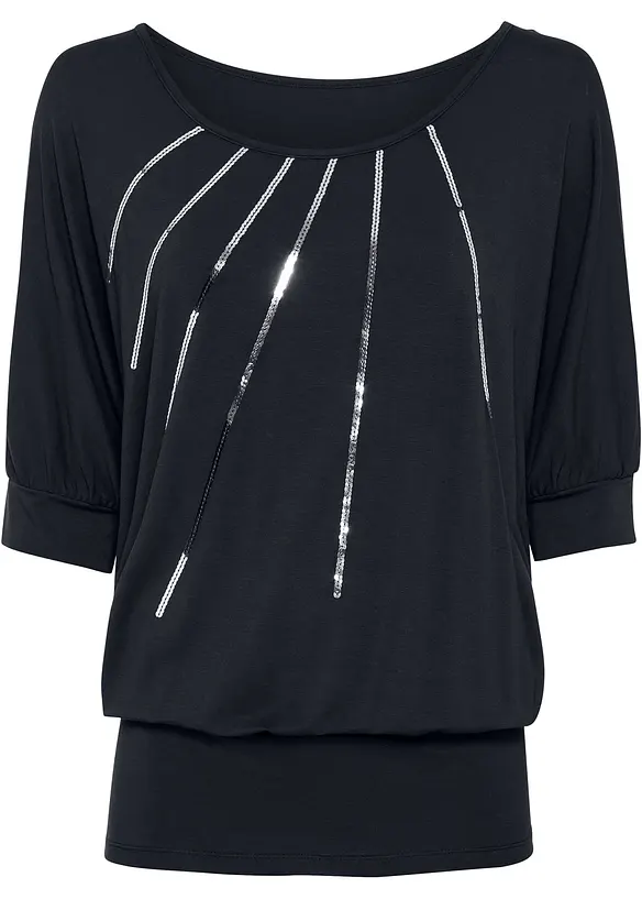 Maglia fluente in misto viscosa, bonprix