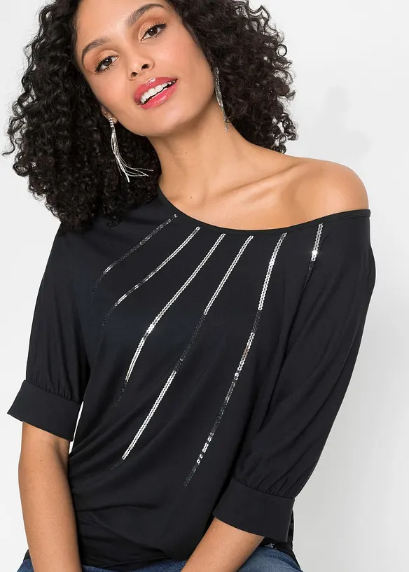 Maglia fluente in misto viscosa, bonprix